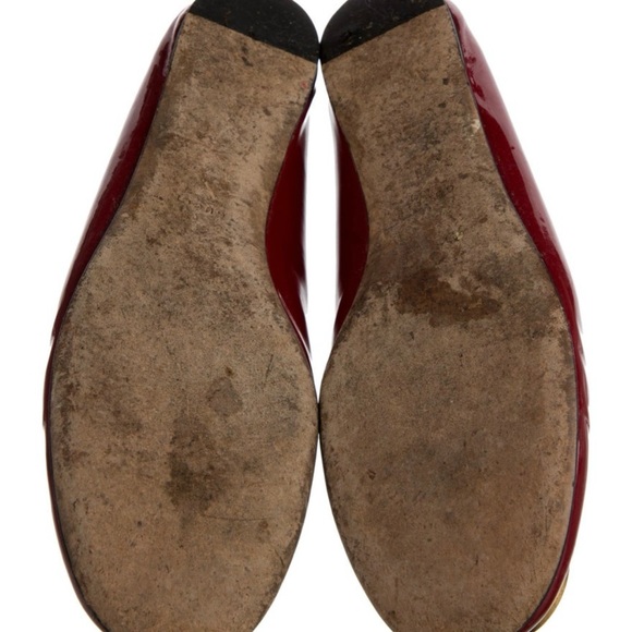 Gucci red flats size 8 used - Picture 3 of 4